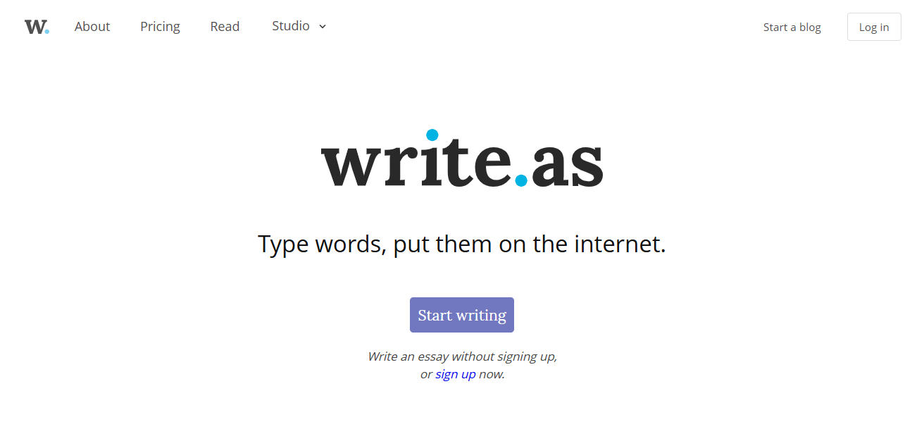 .Write.as
