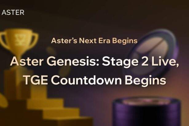 Aster’s Next Era Begins: Airdrop Points Stage 2 Live, TGE Countdown Begins