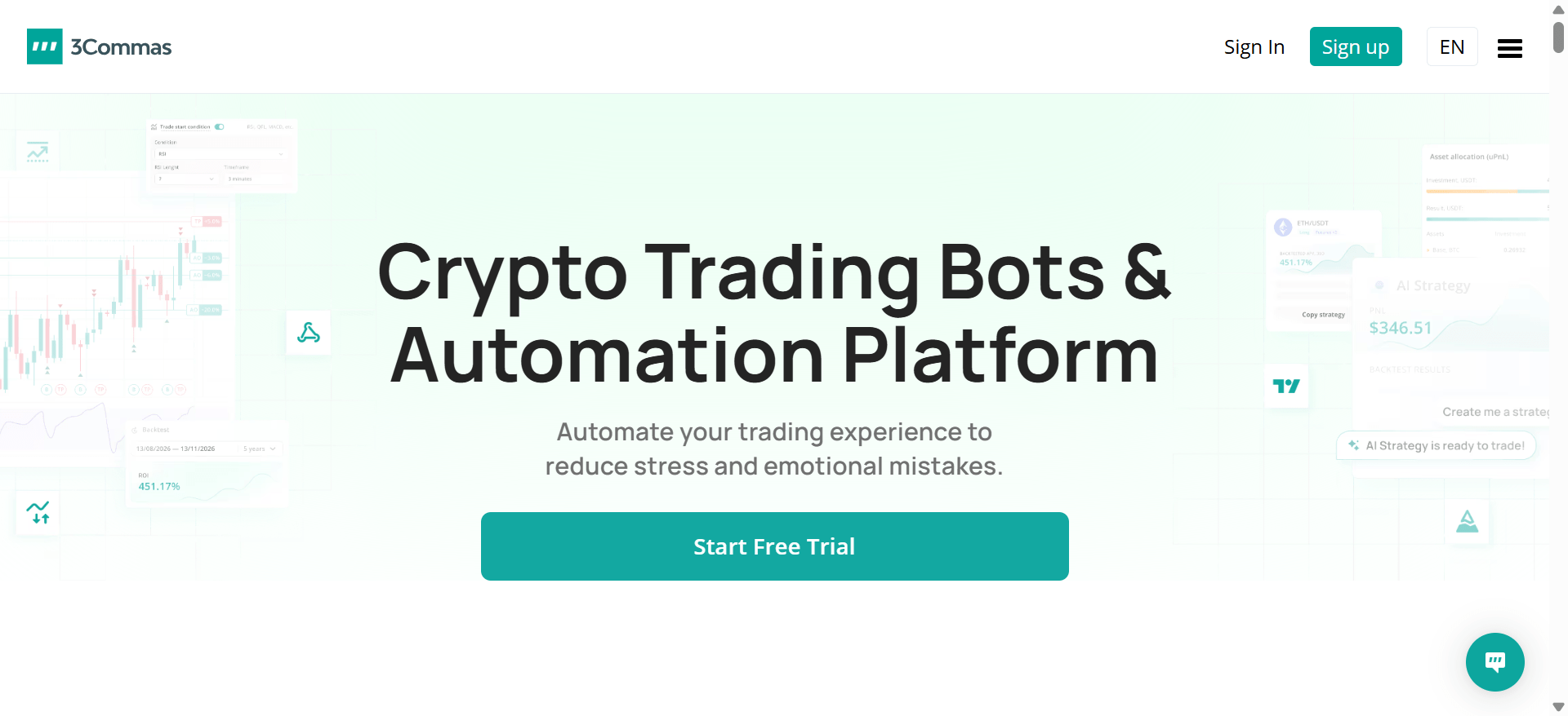 3Commas is an authorization platform that helps automate crypto