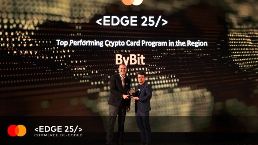 Bybit Card Honored as "the Best Performing Crypto Card" by Mastercard at EDGE 2026