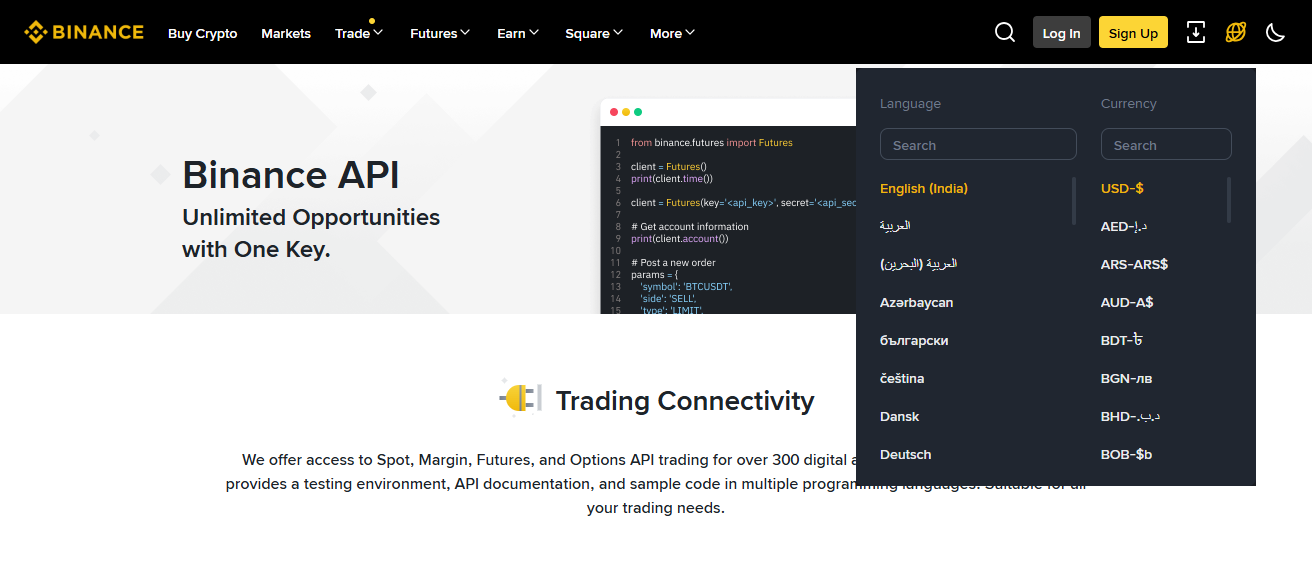 Binance API