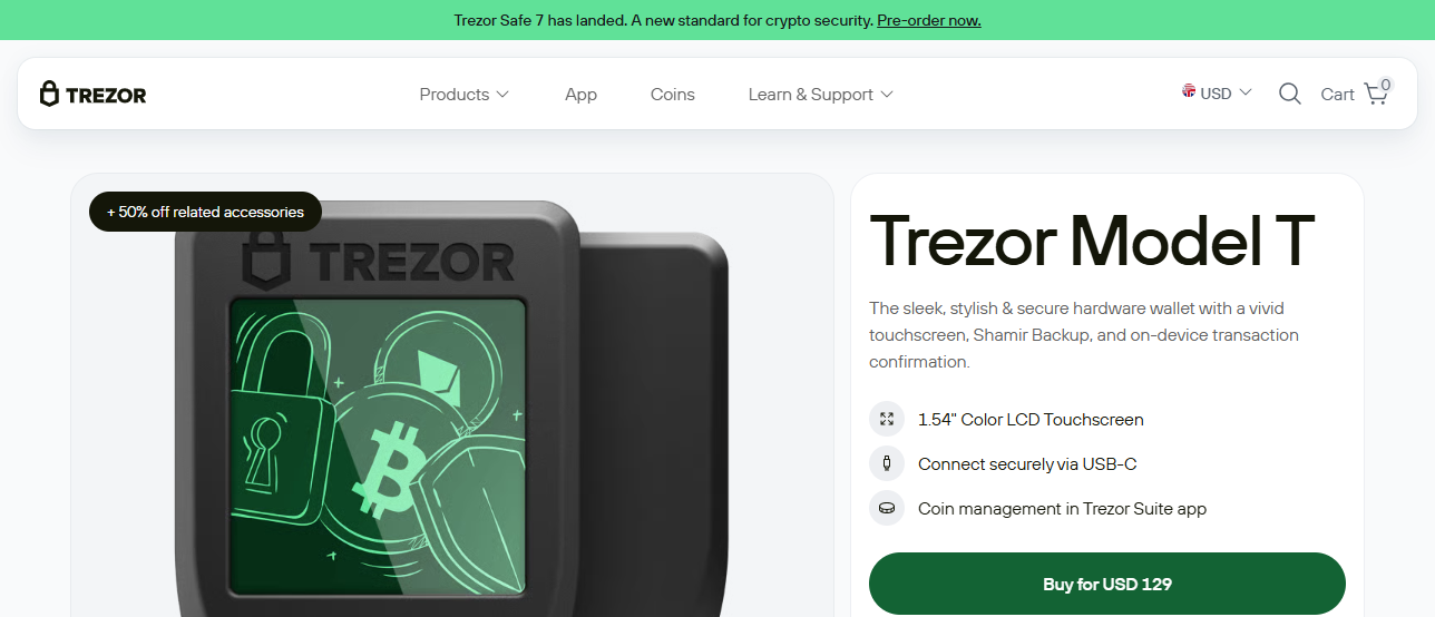 Trezor Model T
