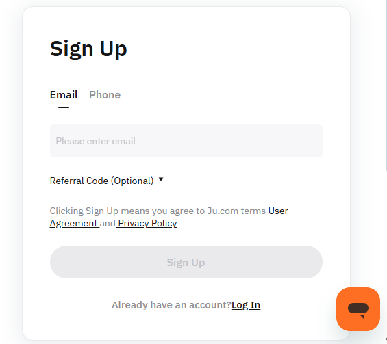 How To Register At JU Crypto Exchange ?