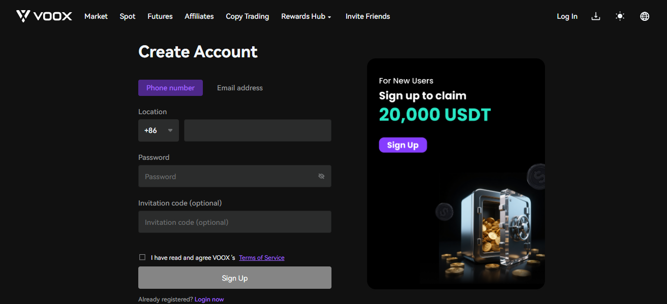 How To Register At VOOX Exchange?