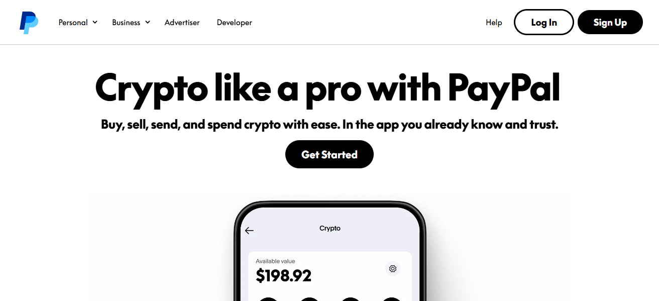 PayPal Crypto Checkout