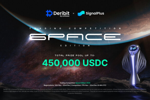 Deribit and SignalPlus Launch 2026 Trading Competition, Featuring a $450,000 USDC Prize Pool