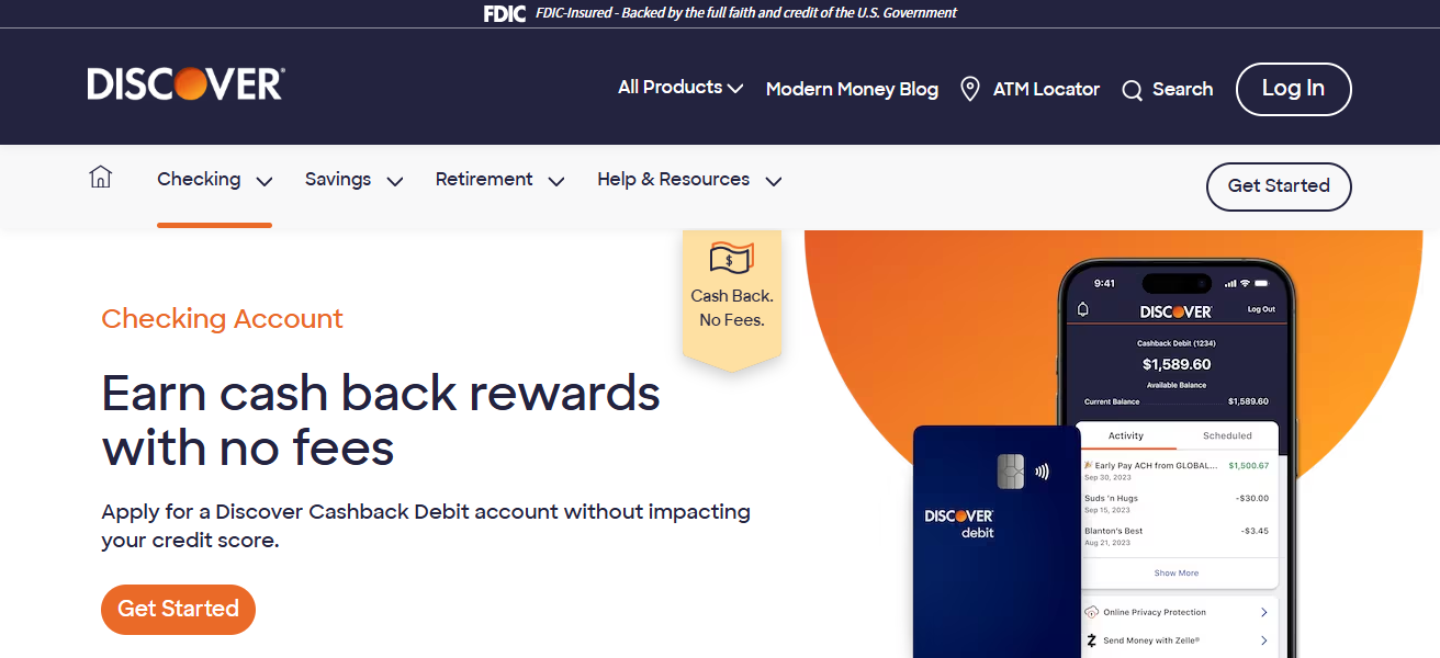 Discover Cashback Debit