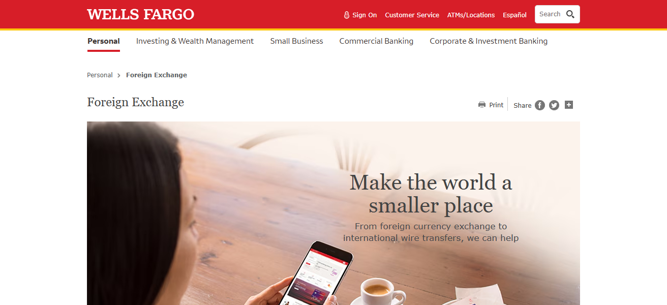 Wells Fargo Currency Exchange