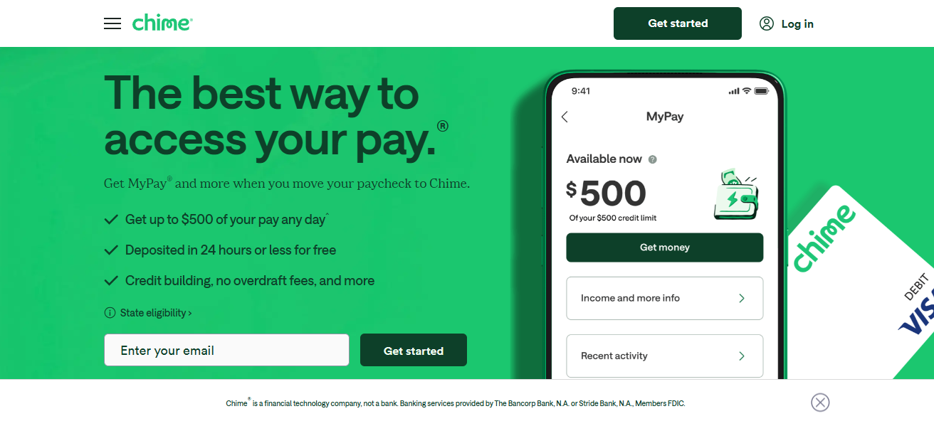 Chime (Get Paid Early / MyPay)