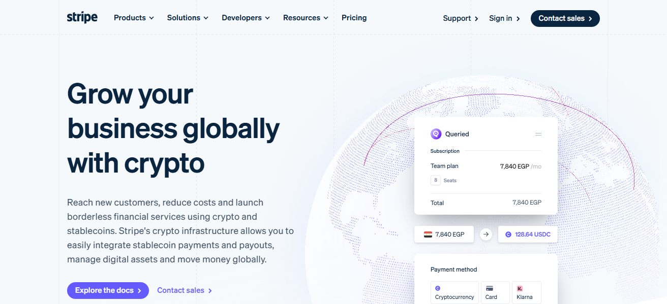 Stripe (Crypto-enabled)