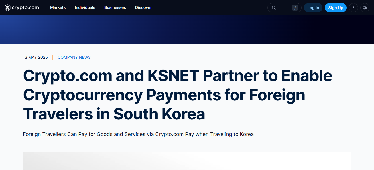 Crypto.com Pay (via KSNET)