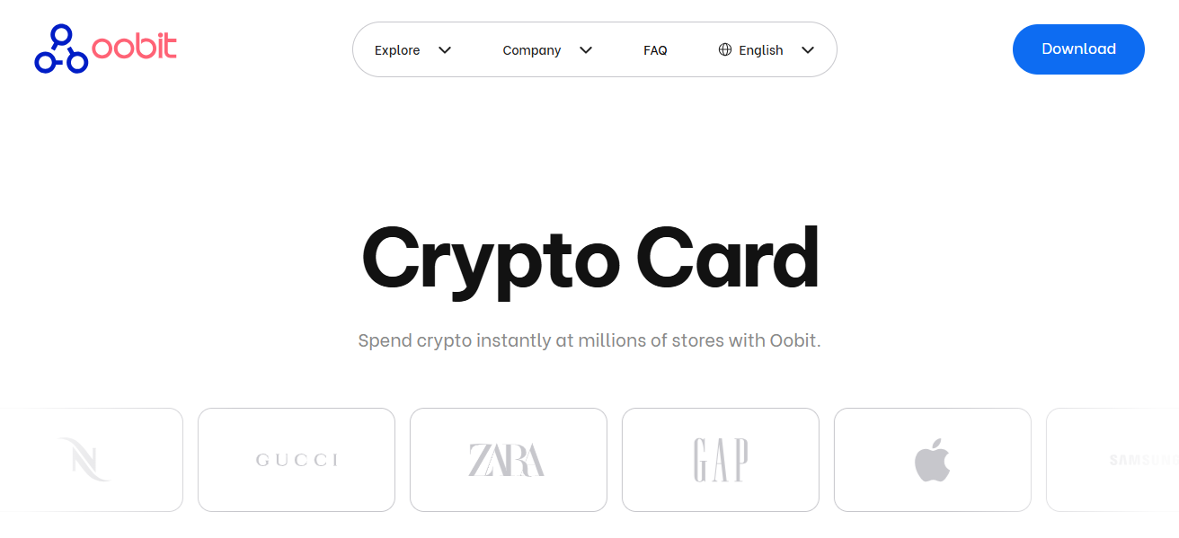 Oobit Crypto Card
