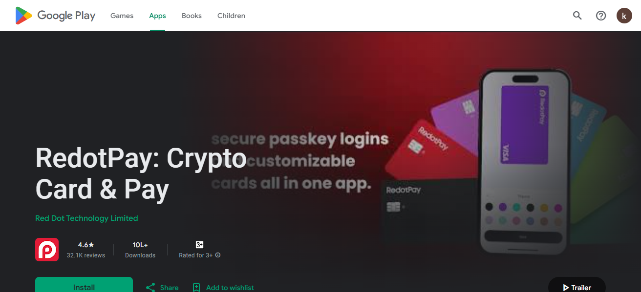 RedotPay Crypto Card