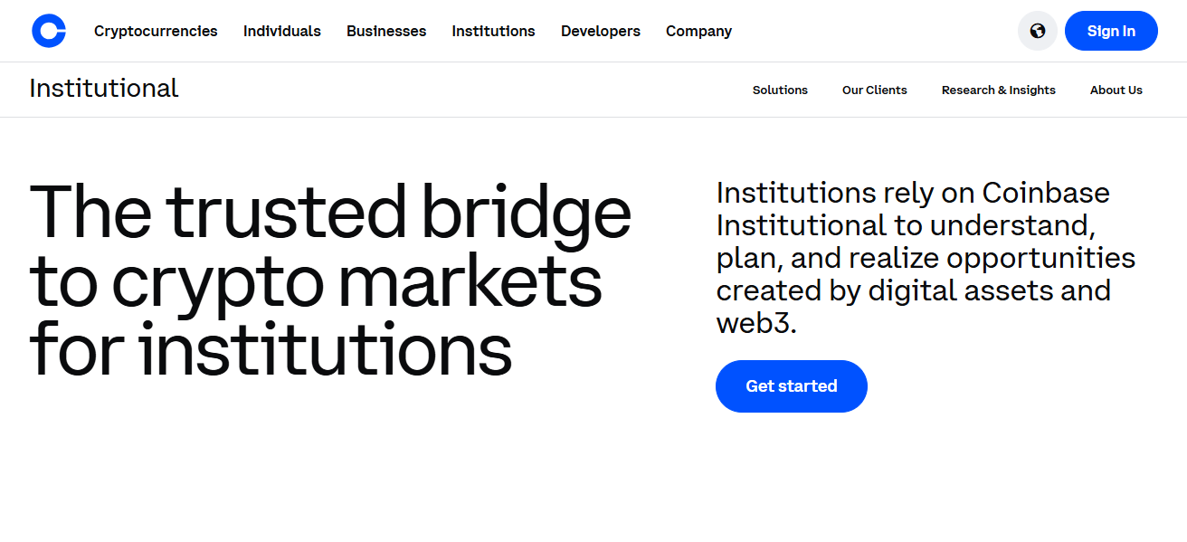 Coinbase Institutional