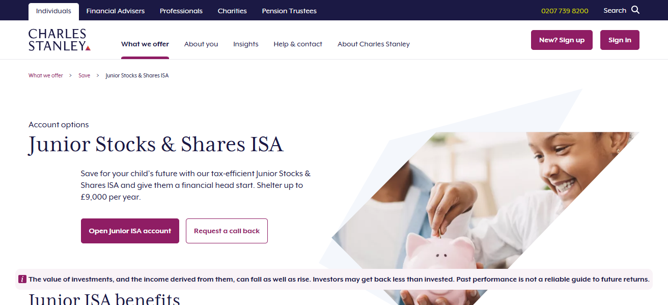 Charles Stanley Direct Junior ISA