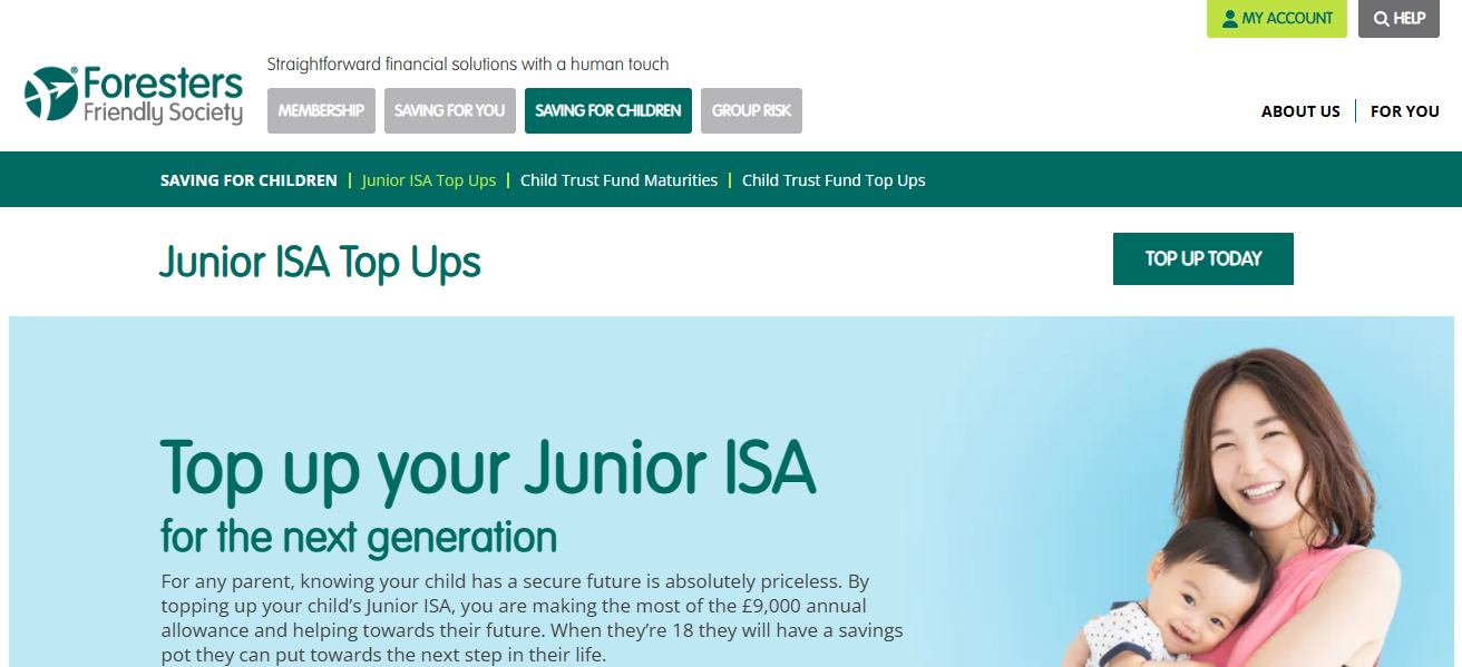 Foresters Friendly Society Junior ISA