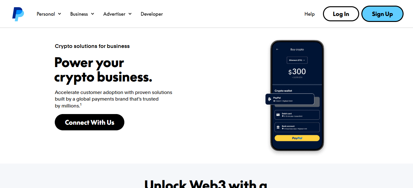 PayPal (crypto-enabled)