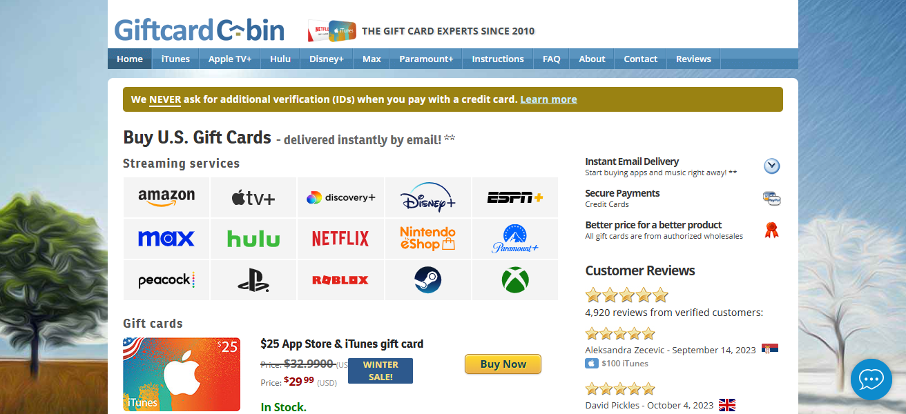 GiftCardBin