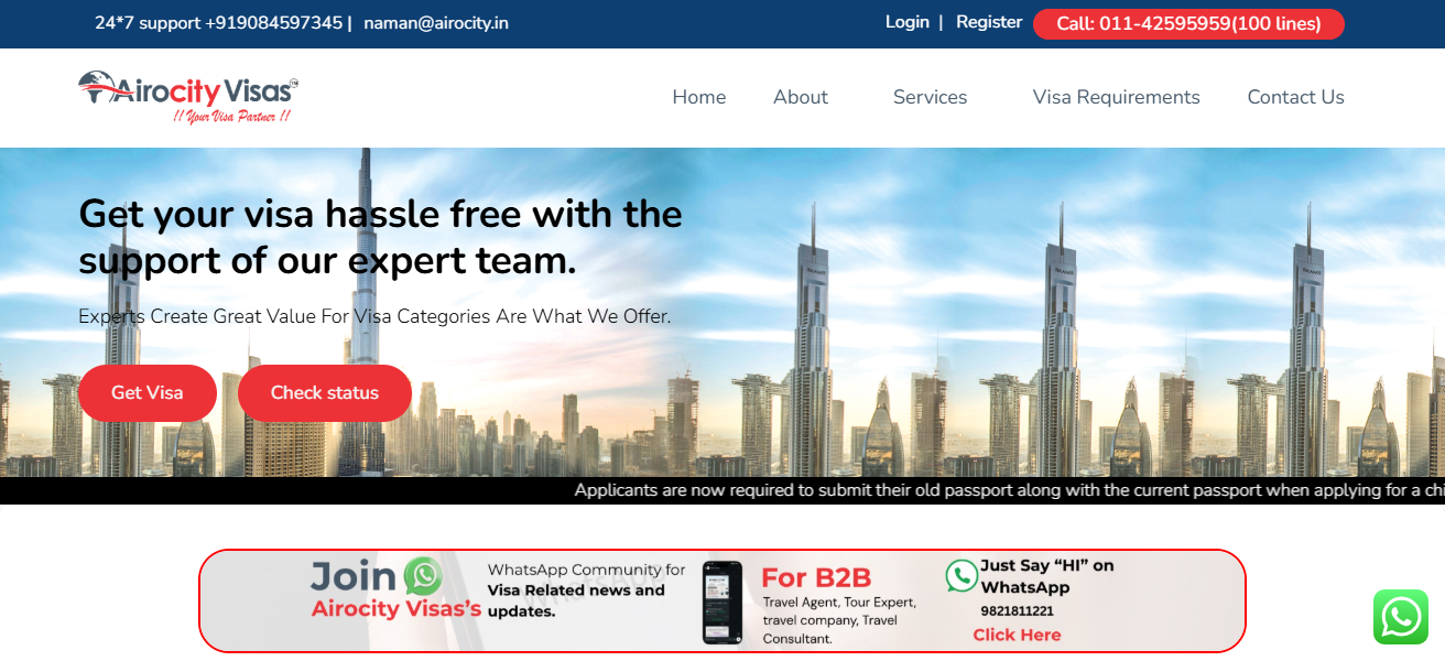 Airocity Visas