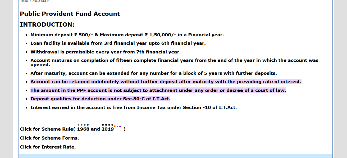 Public Provident Fund (PPF)