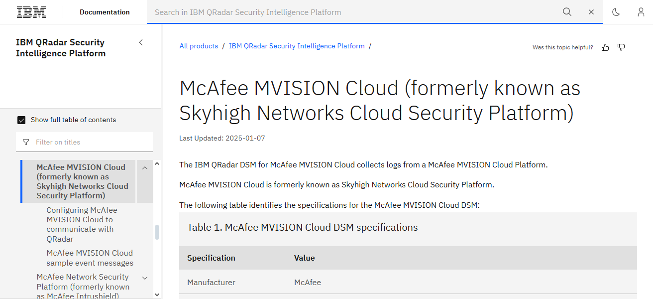 McAfee MVISION Cloud