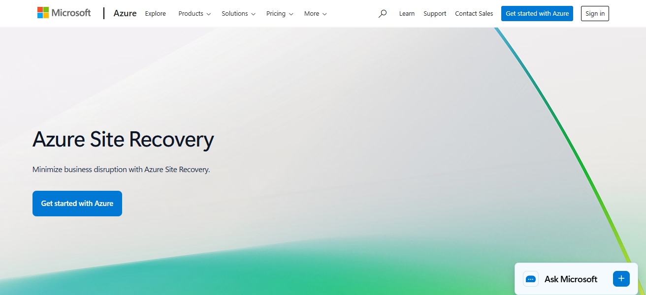 Microsoft Azure Site Recovery