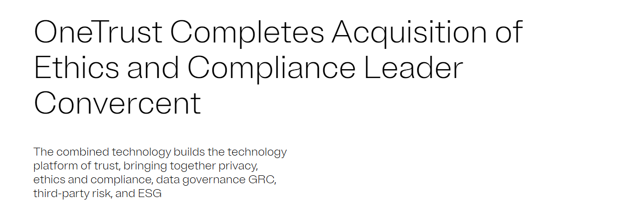 Convercent by OneTrust