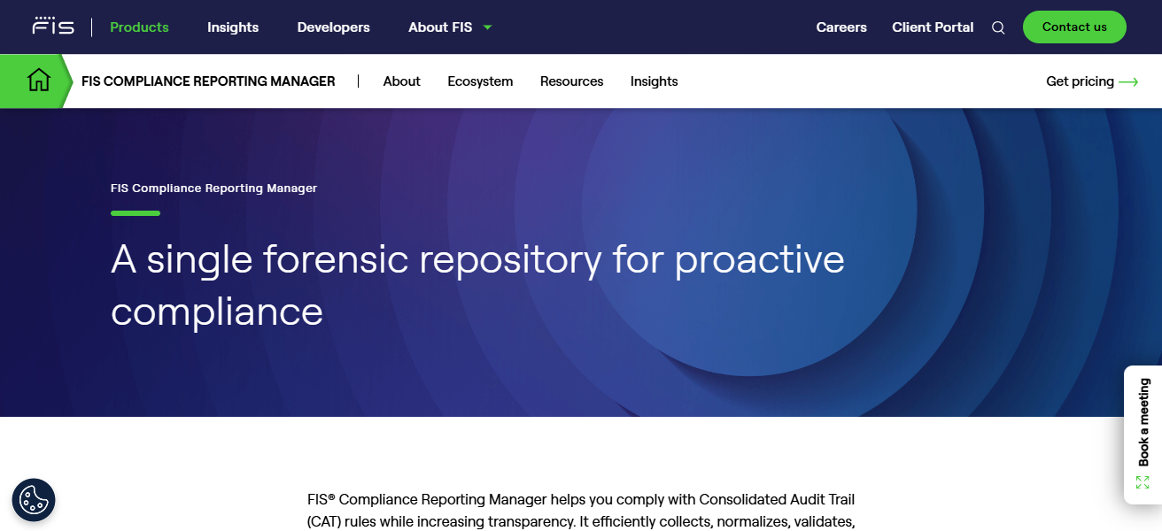 FIS Regulatory Reporting Manager