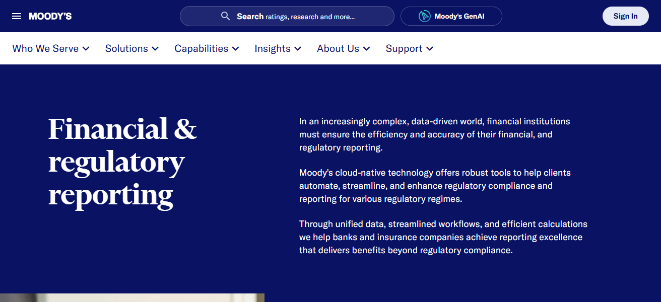 Moody’s Analytics RegReporter