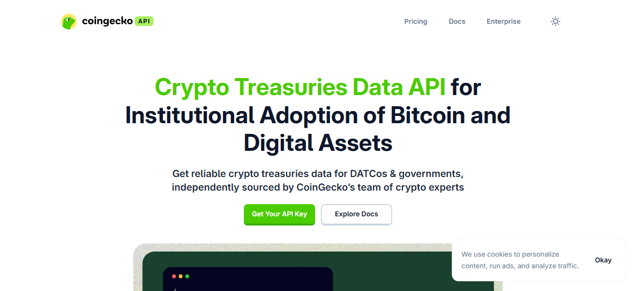 CoinGecko Treasuries API