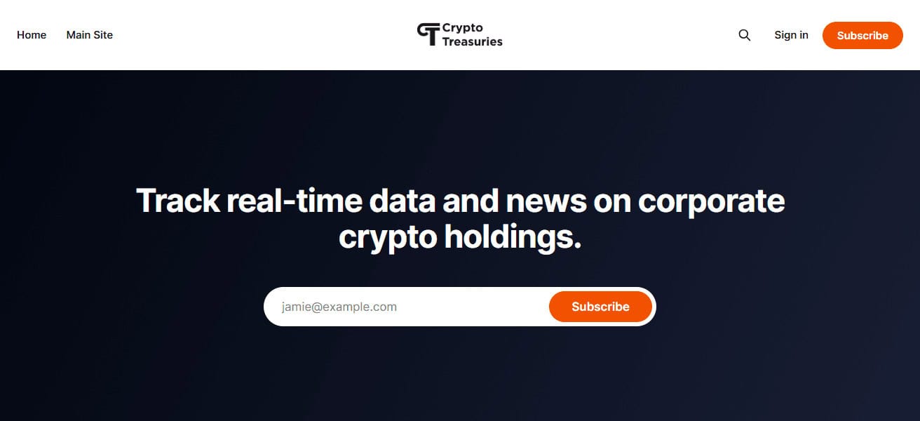 CryptoTreasuries.org