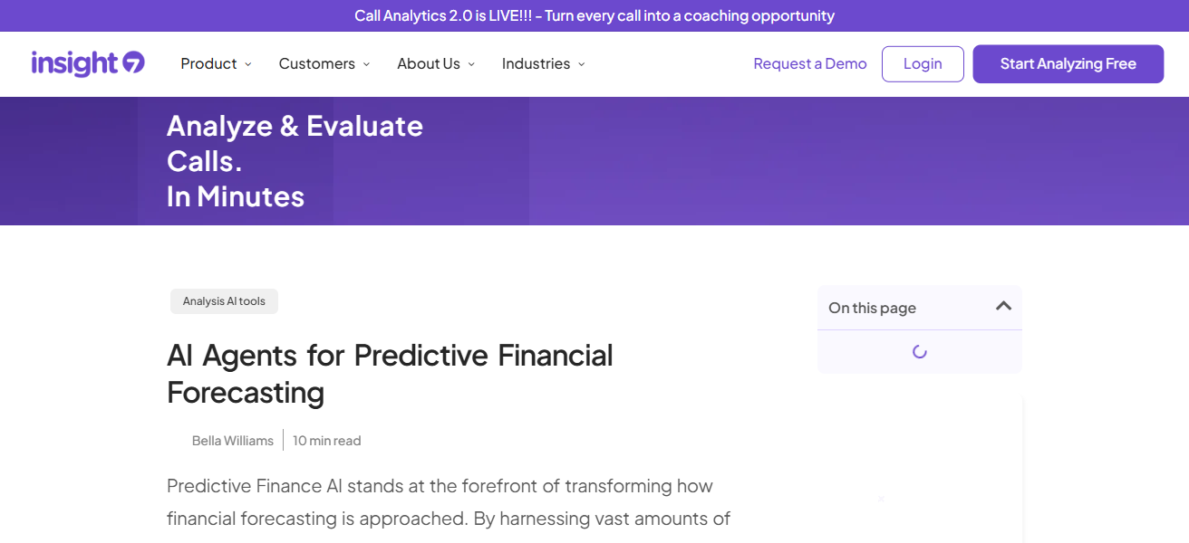 Insight7 Predictive Agents