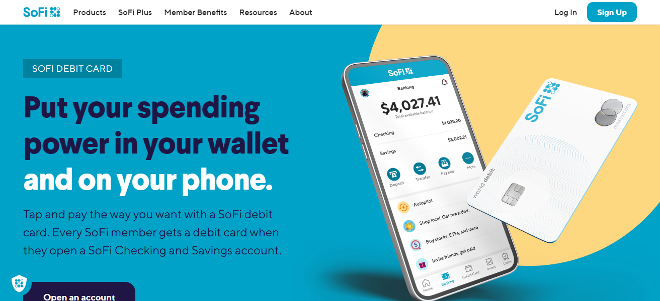 SoFi Checking Debit Card