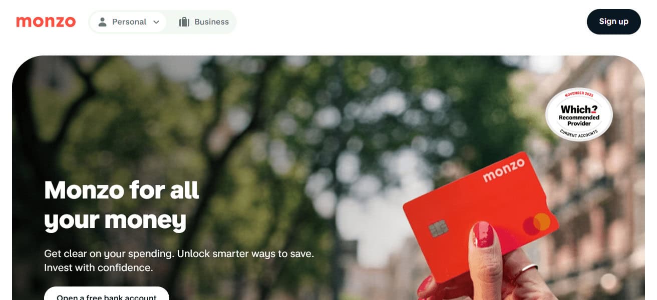 Monzo Debit Card