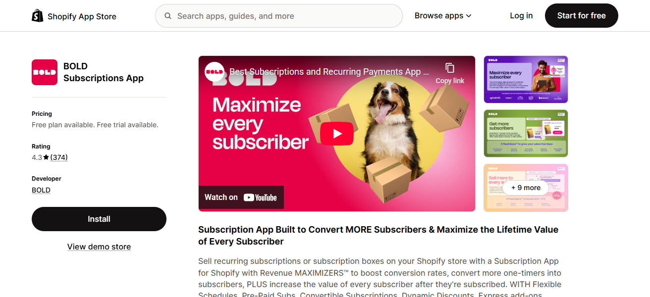 Bold Subscriptions