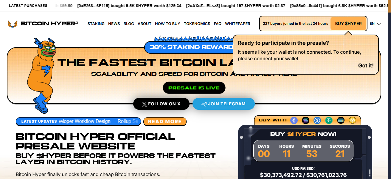 Bitcoin Hyper ($HYPER)