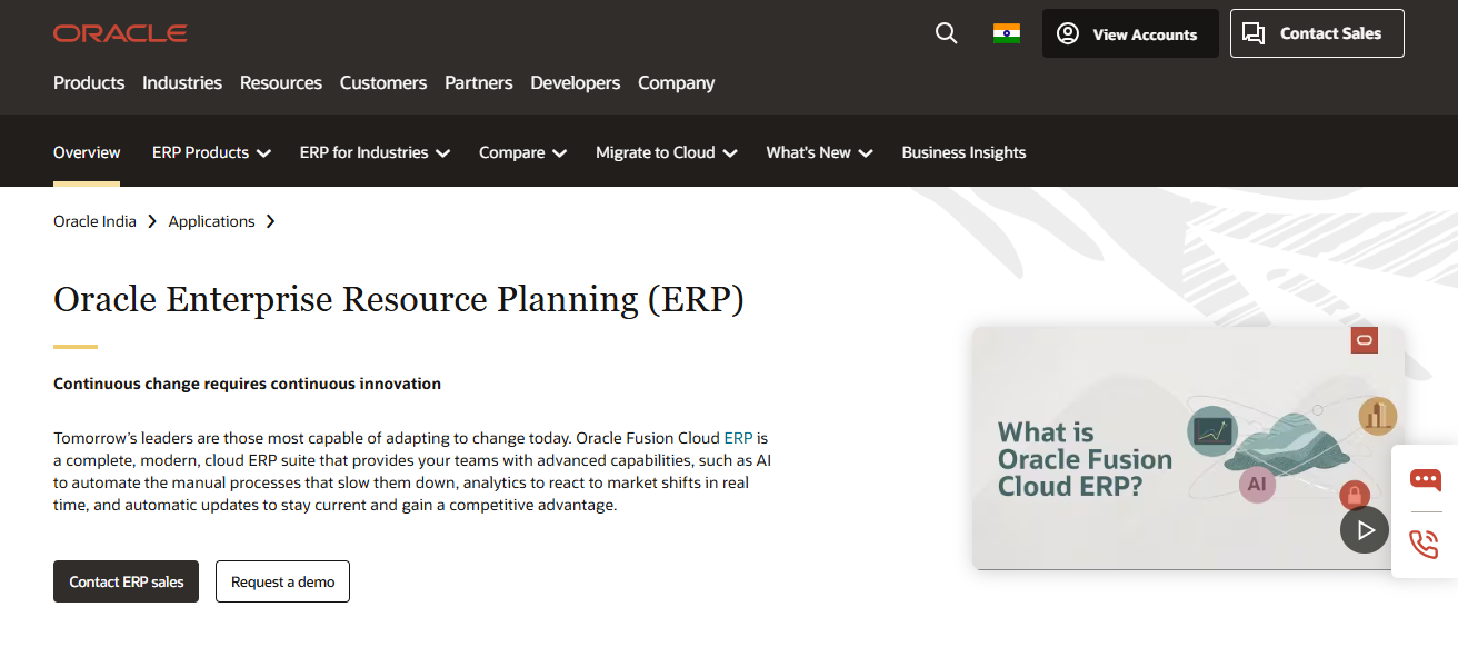 Oracle ERP Cloud