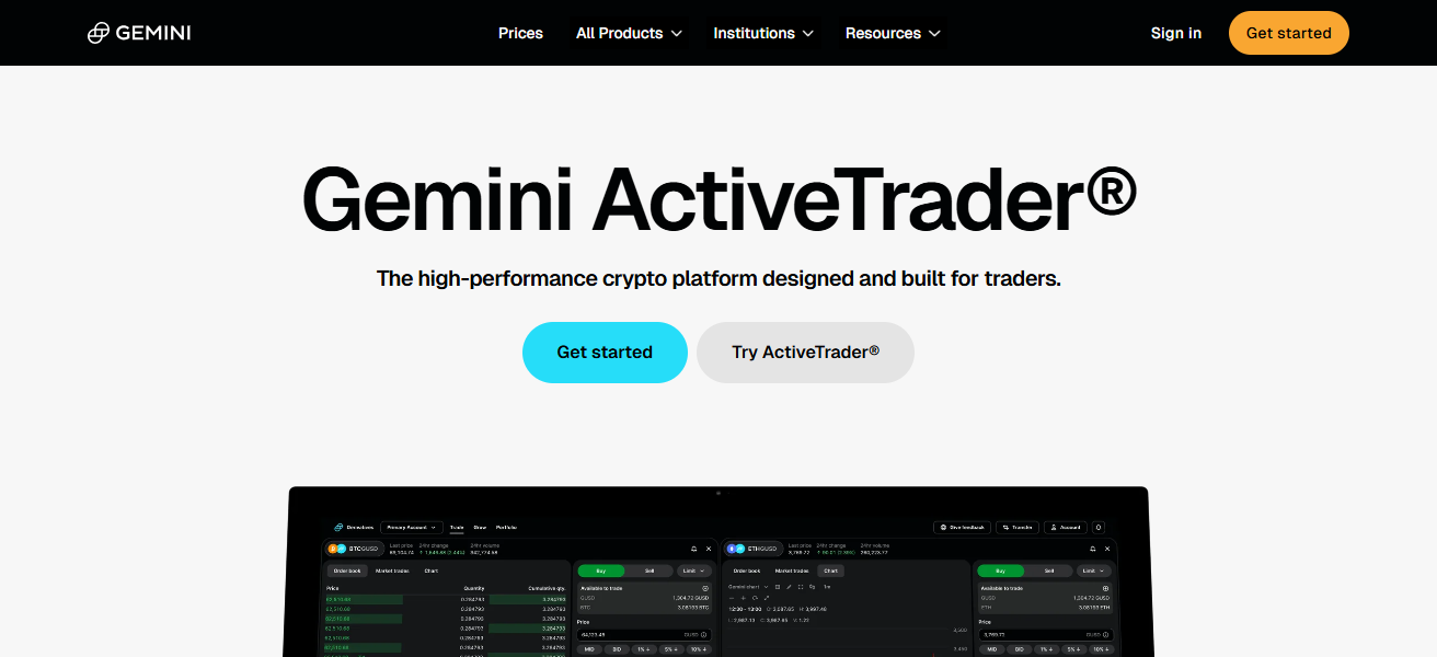 Gemini ActiveTrader
