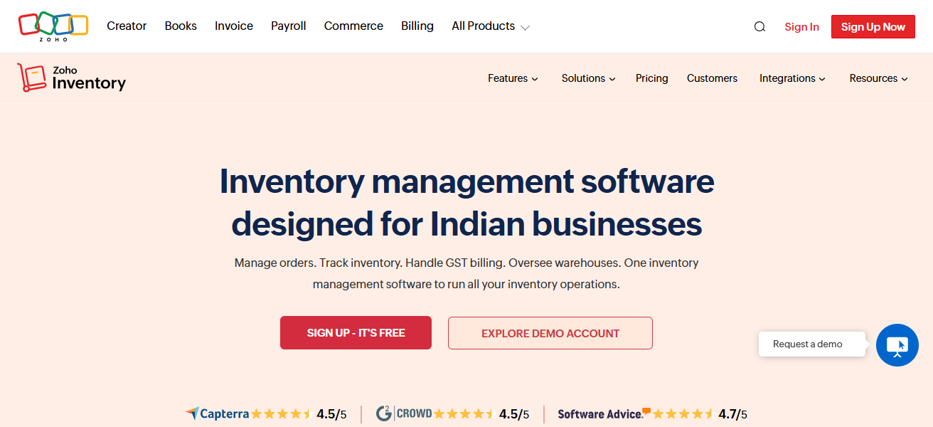 Zoho Inventory
