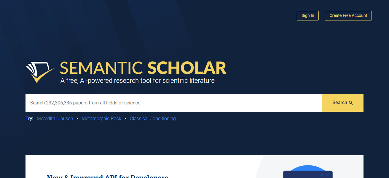 Semantic Scholar AI