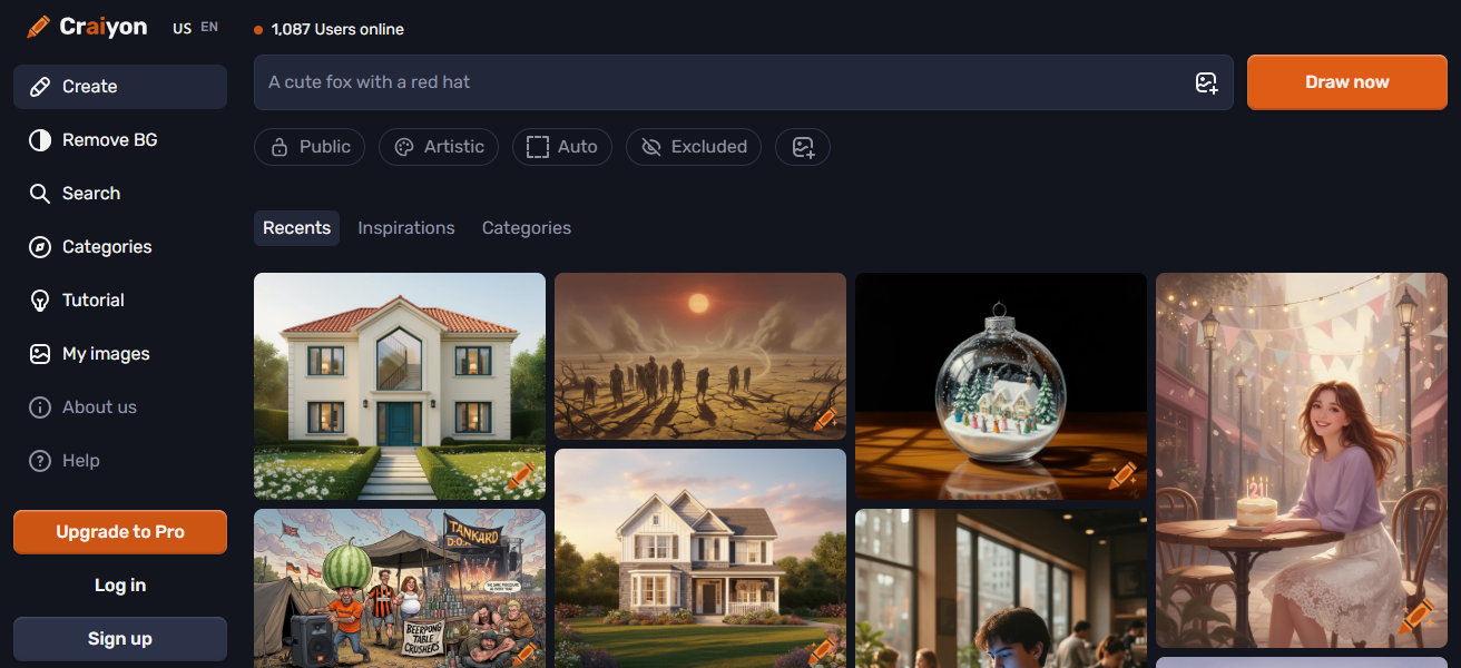 Craiyon (formerly DALL-E Mini)