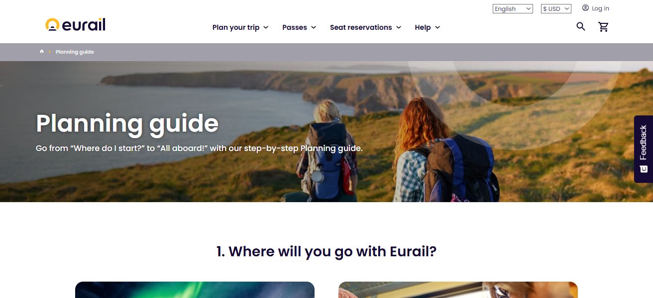 Eurail/Interrail Planner