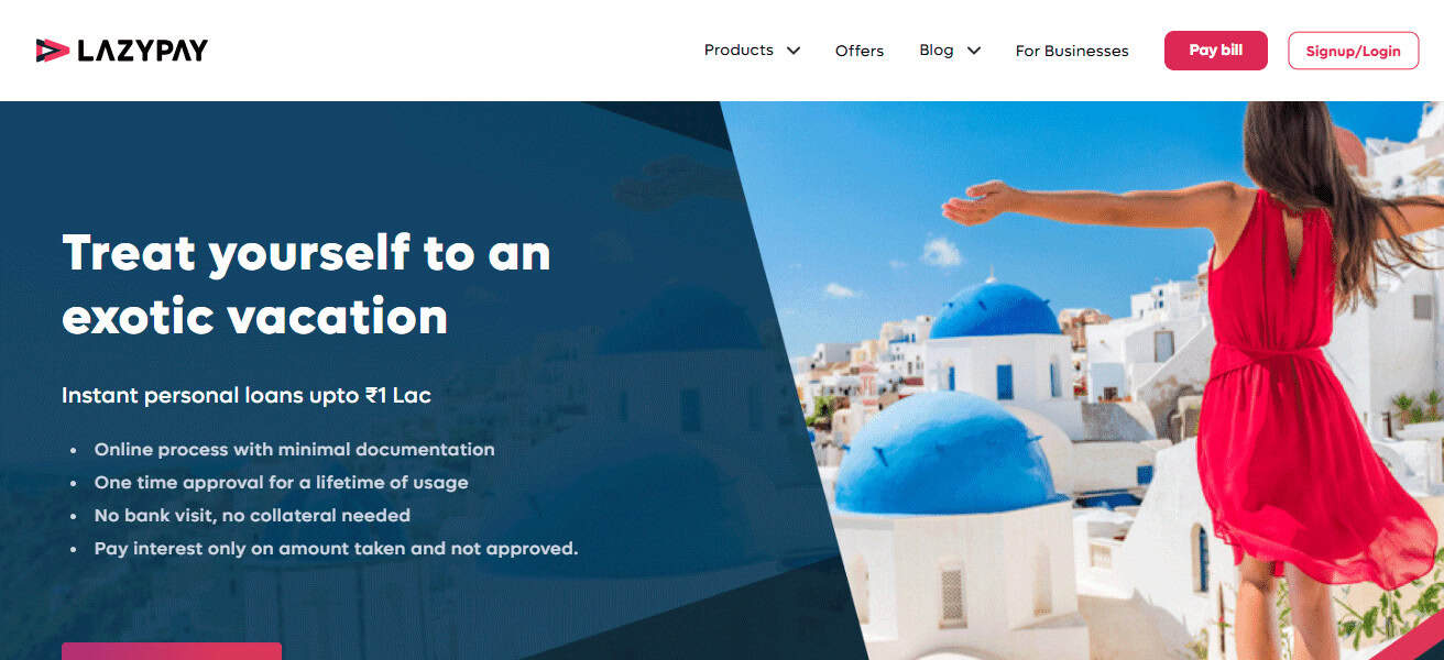 LazyPay EMI Travel