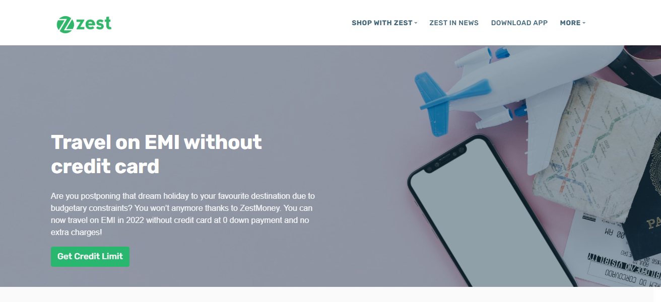 ZestMoney EMI Travel