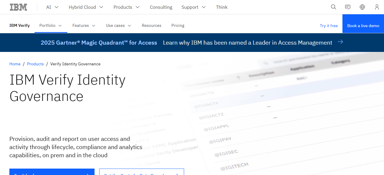 IBM Security Verify Governance