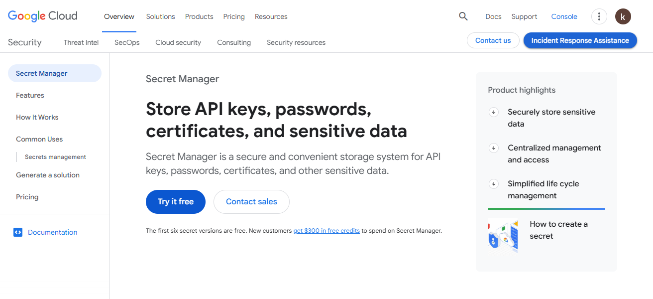 Google Secret Manager
