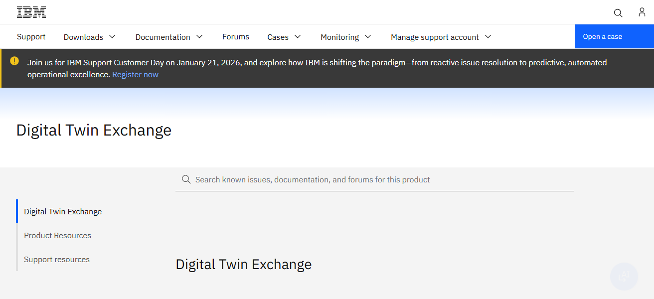 IBM Digital Twin Exchange