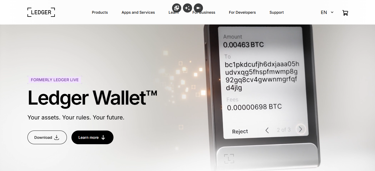 Ledger Live + Ledger Nano