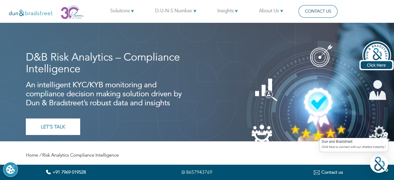 8. D&B Risk Analytics (Dun & Bradstreet)