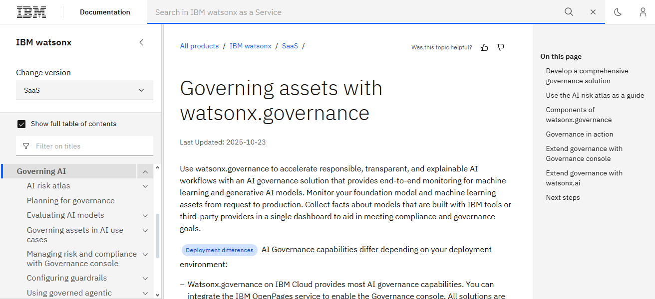 IBM Watsonx.governance